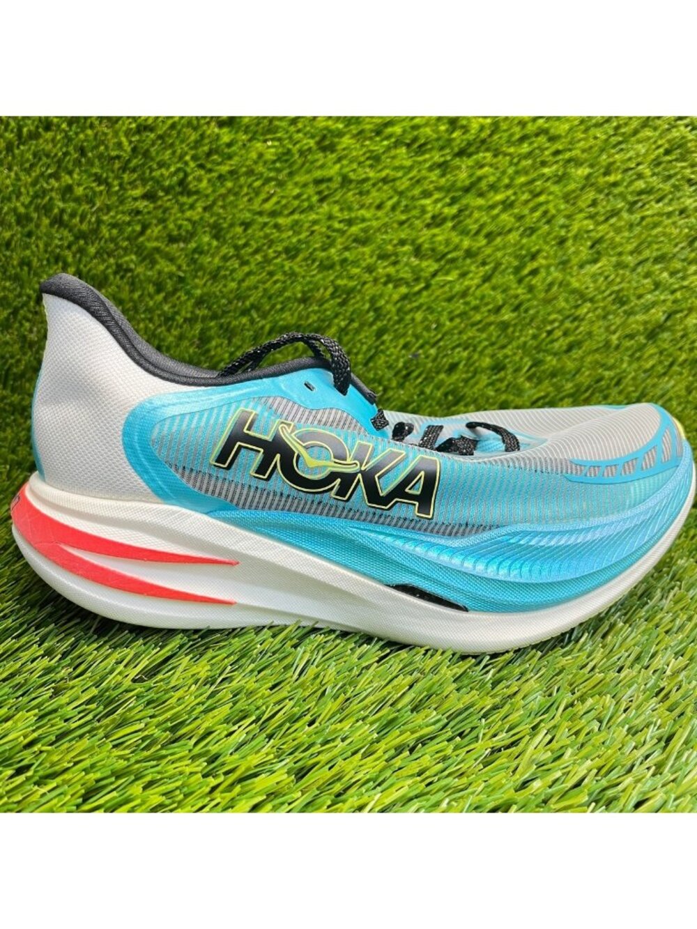 Hoka One One Cielo X1 2.0 Womens Size 7 Mens 6 Blue Gray Running Shoes Sneakers